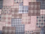 Tan/Blue Checkered Squares