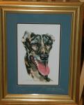 Brindle Watercolor Print - Click For Enlargement