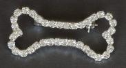 Rhinestone Bone Pin - Click For Enlargement