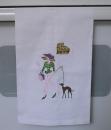 Embroidered Tea Towel - Click For Enlargement