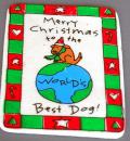 Merry Christmas to the Best Dog Rawhide Card - Click For Enlargement