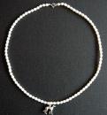 Greyt Pearl Necklace with Greyhound Charm - Click For Enlargement