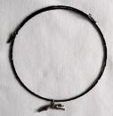 Greyt Black Beaded Necklace with Greyhound Charm - Click For Enlargement