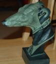Greyhound Bust - Verdigris - Click For Enlargement