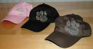Rhinestone Pawprint Cap - Click For Enlargement