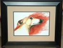 Watercolor Fawn in Red - Click For Enlargement