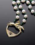 Animal Whimsey - 14K Gold Greyhound Necklace - Click For Enlargement