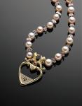 Animal Whimsey - 14K Gold Poodle Necklace - Click For Enlargement