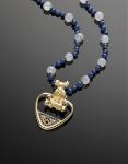 Animal Whimsey - 14K Gold Schnauzer Necklace - Click For Enlargement