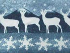 White Deer on Blue
